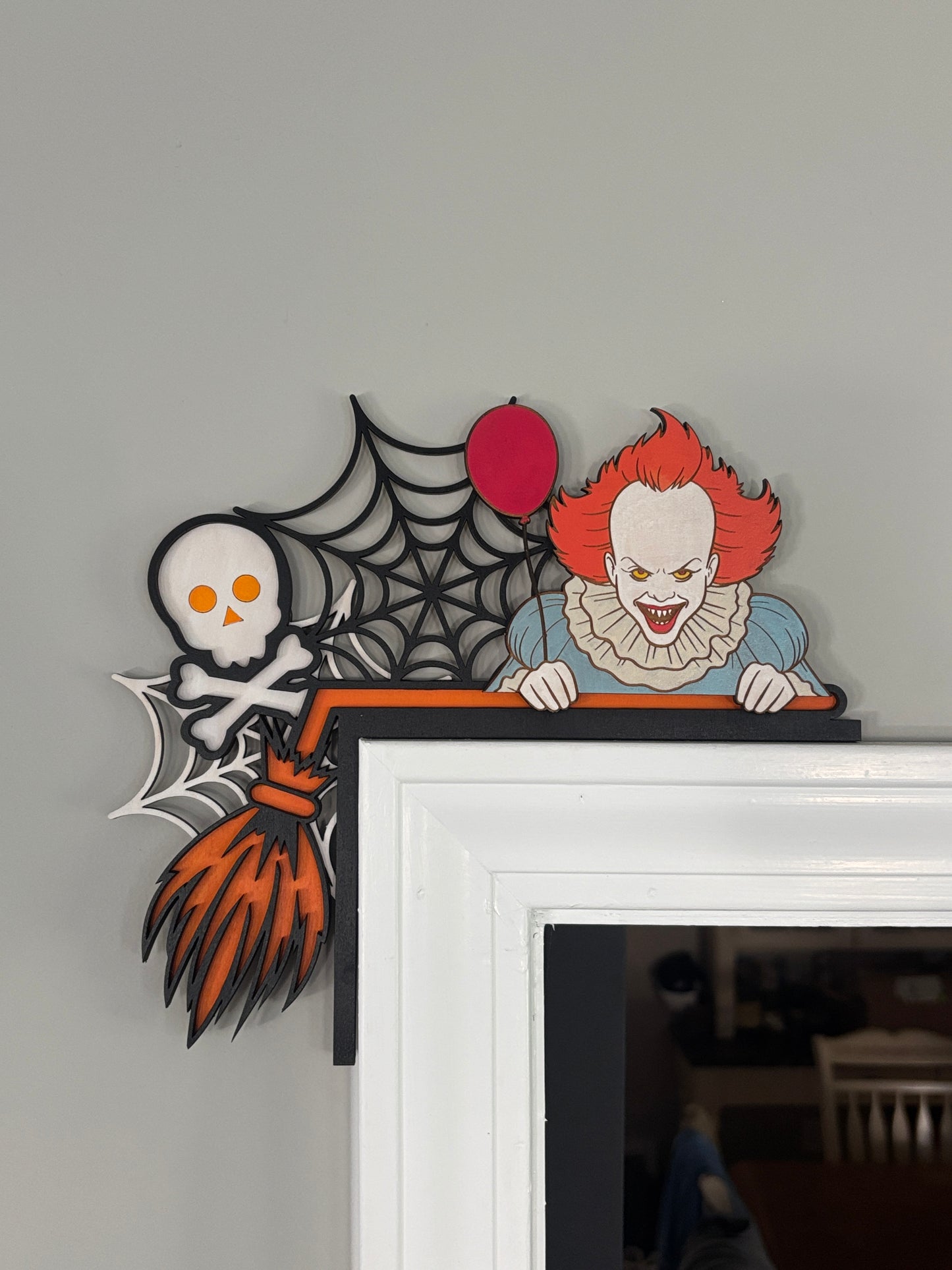 Horror door corner toppers
