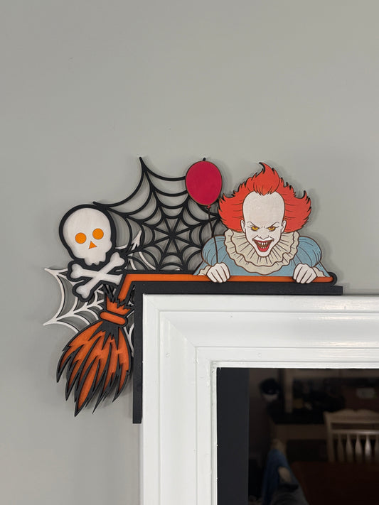 Horror door corner toppers