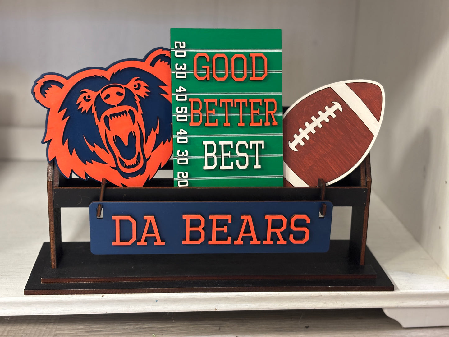 Bears- football wagon/shelf set