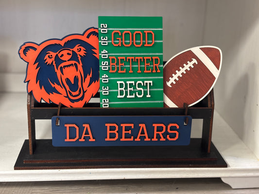 Bears- football wagon/shelf set