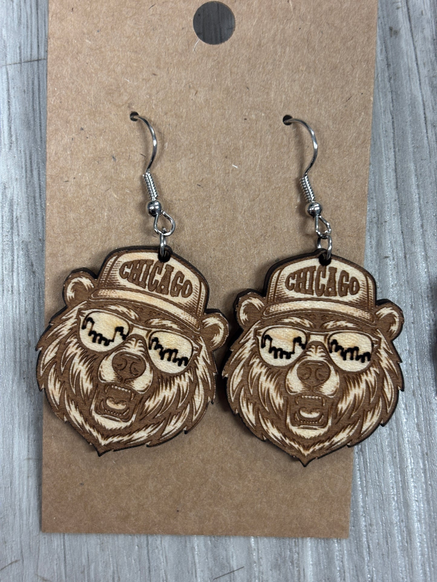 Bears Football earrings