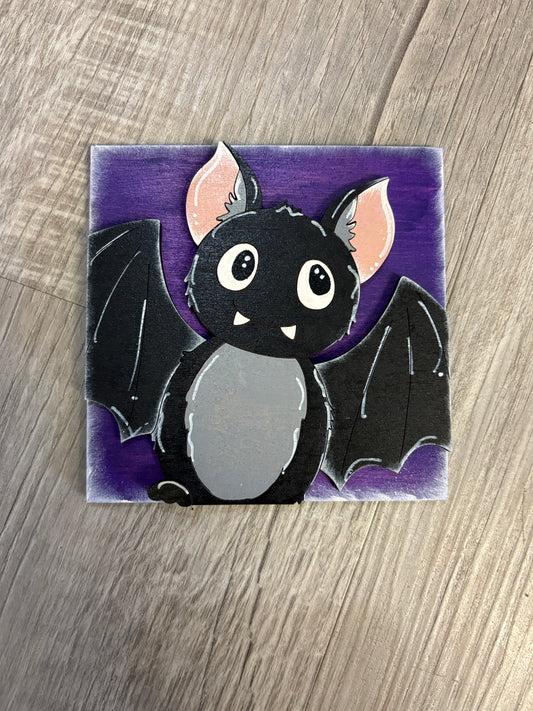 Halloween bat interchangeable square inserts