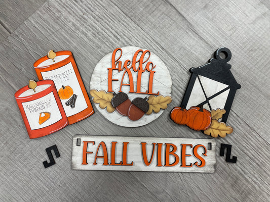 Fall vibes interchangeable set for wagon and shelf