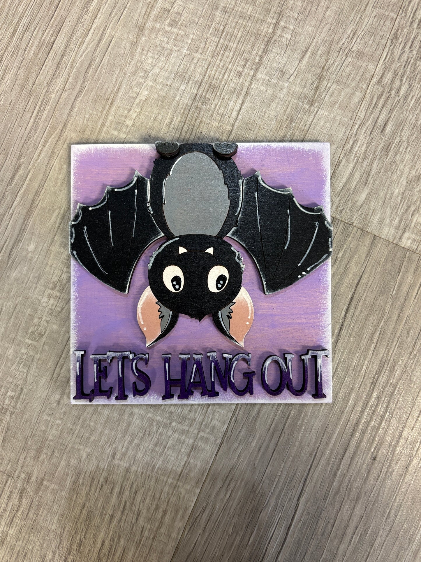 Halloween bat interchangeable square inserts
