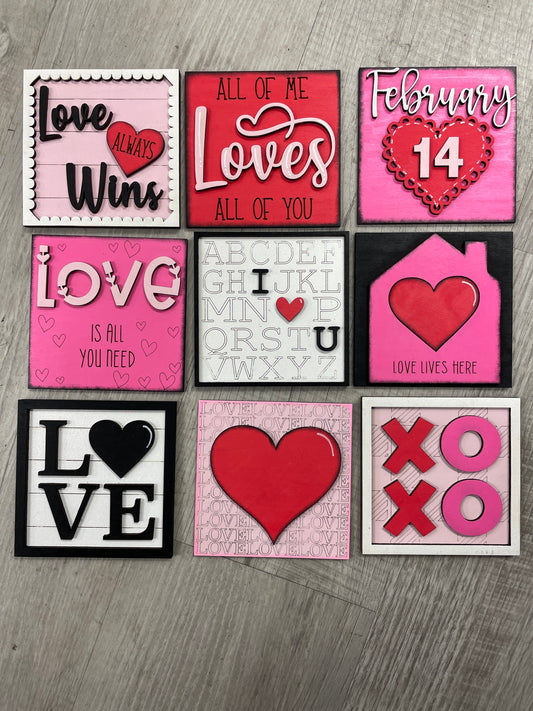 Valentine’s square inserts