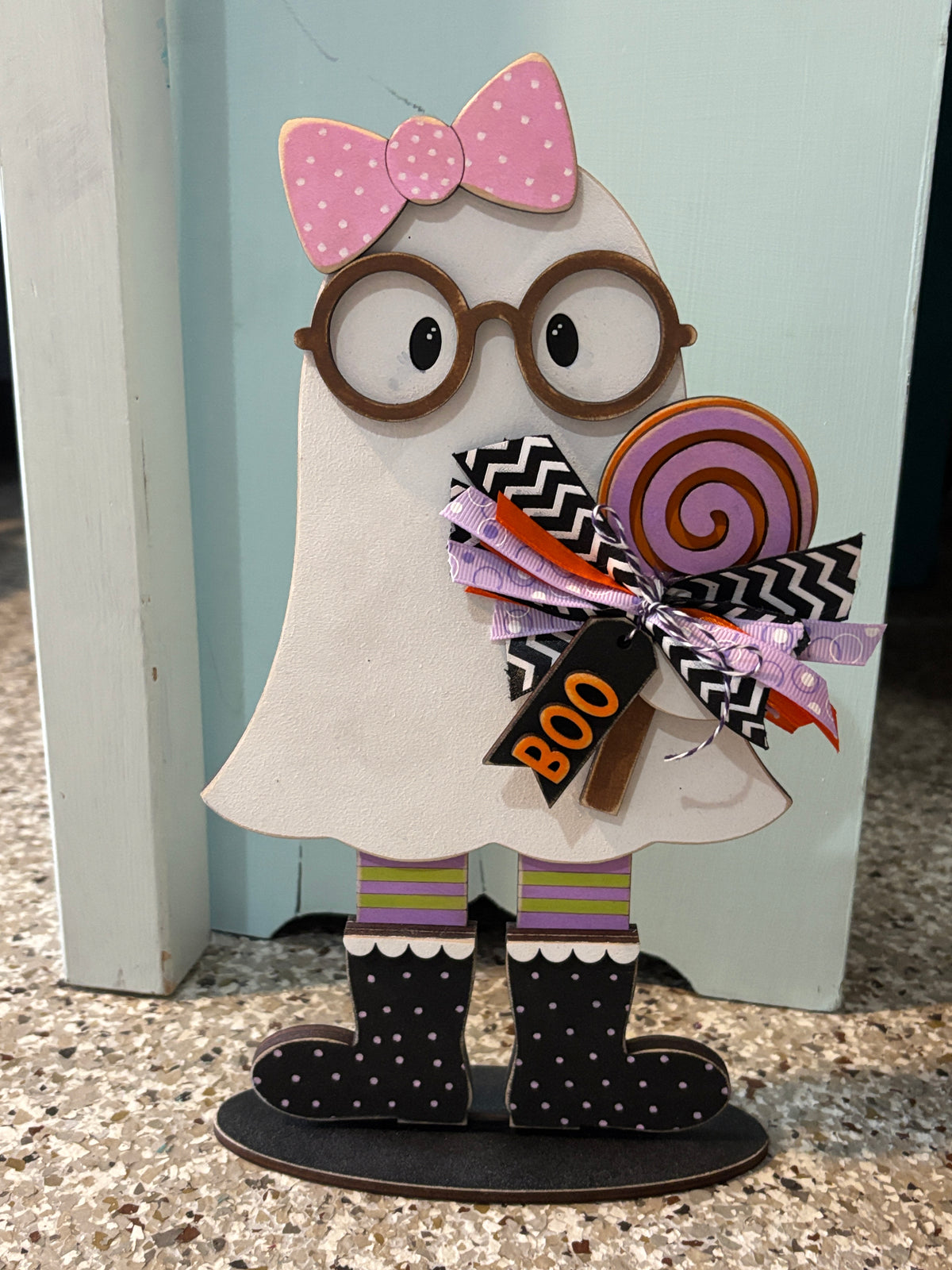 standing lollipop ghosts