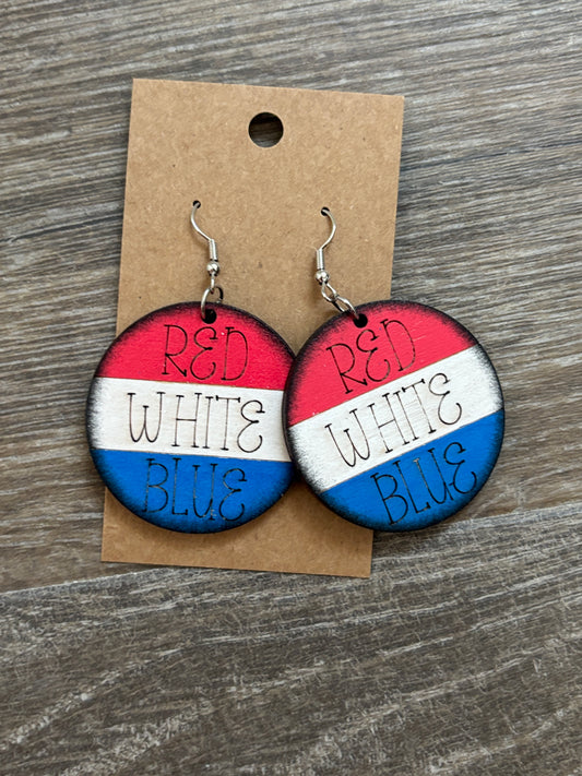 Patriotic earrings