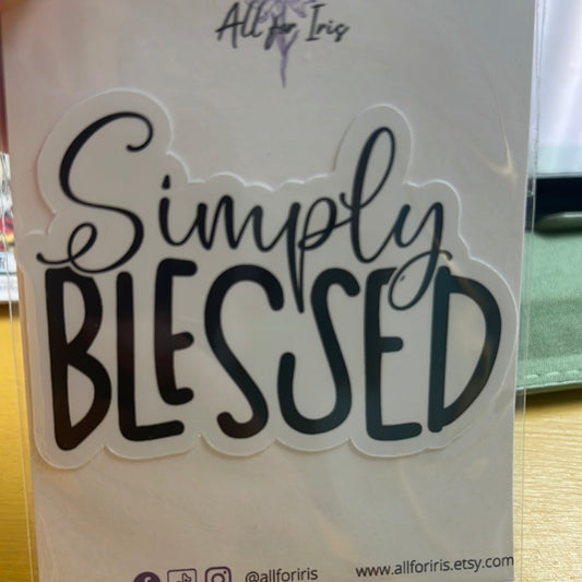 Simply blessed