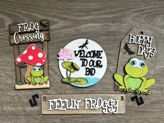 Feelin’ froggy wagon/shelf set