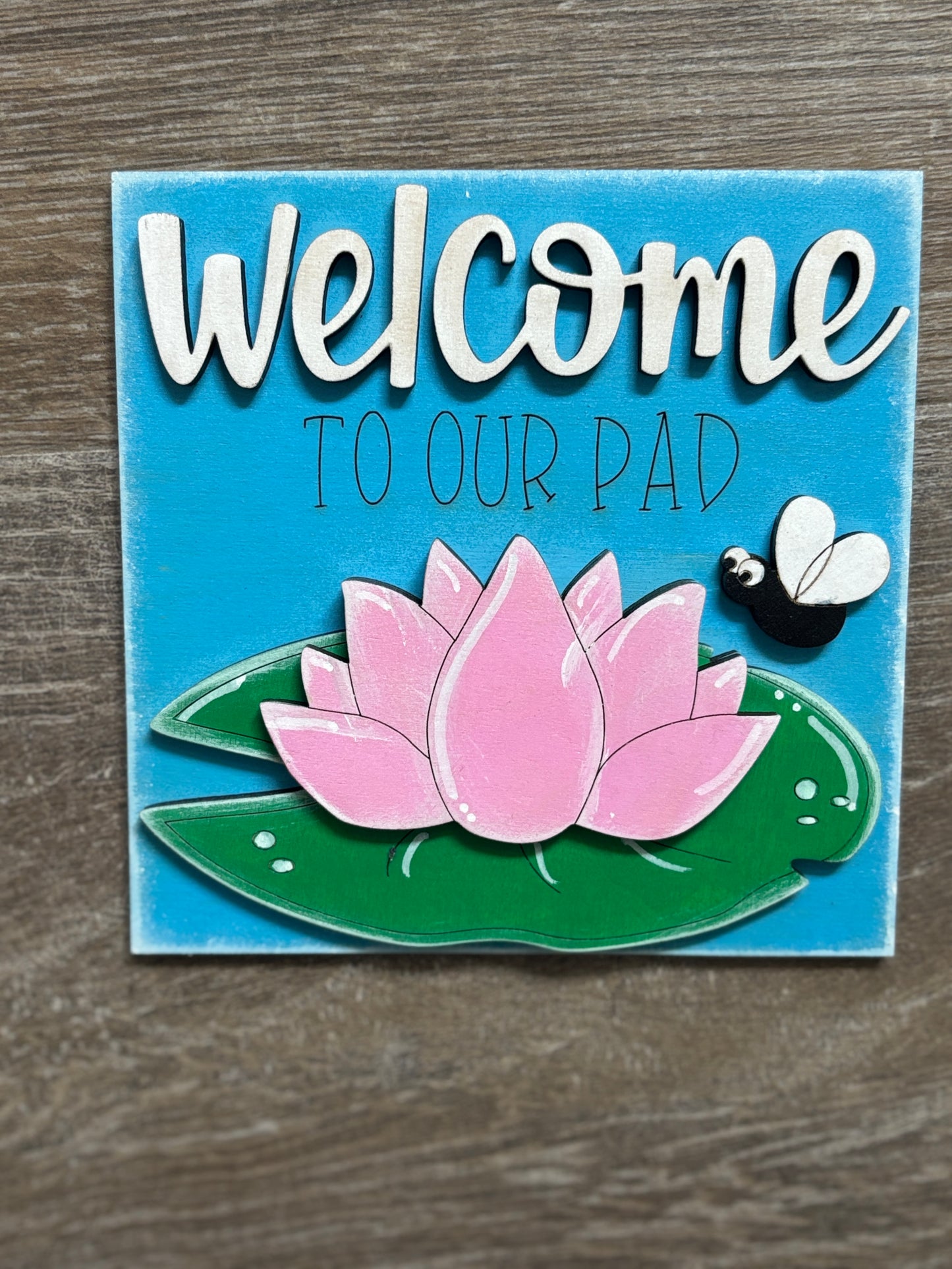 Frog themed interchangeable square and rectangle inserts