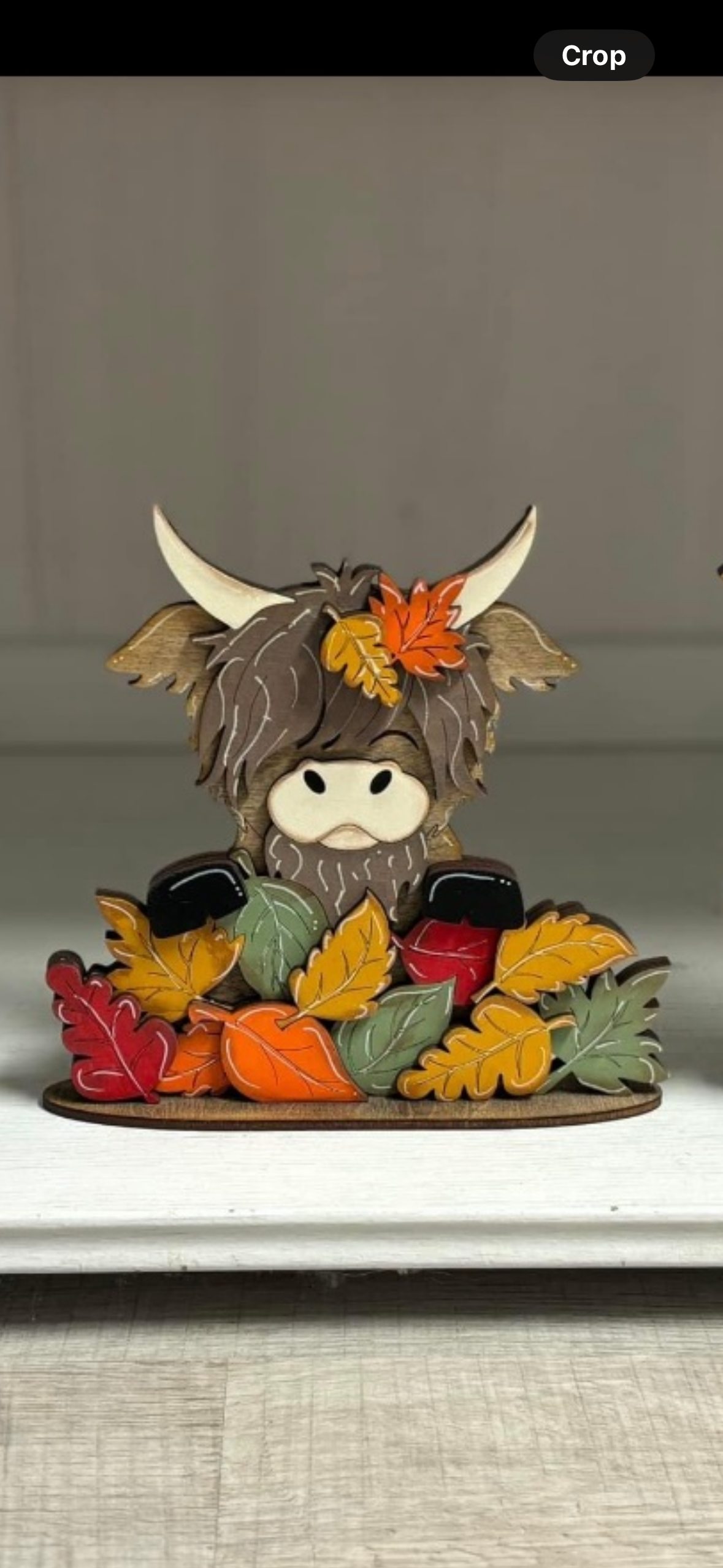 Mini standing highland cows- fall