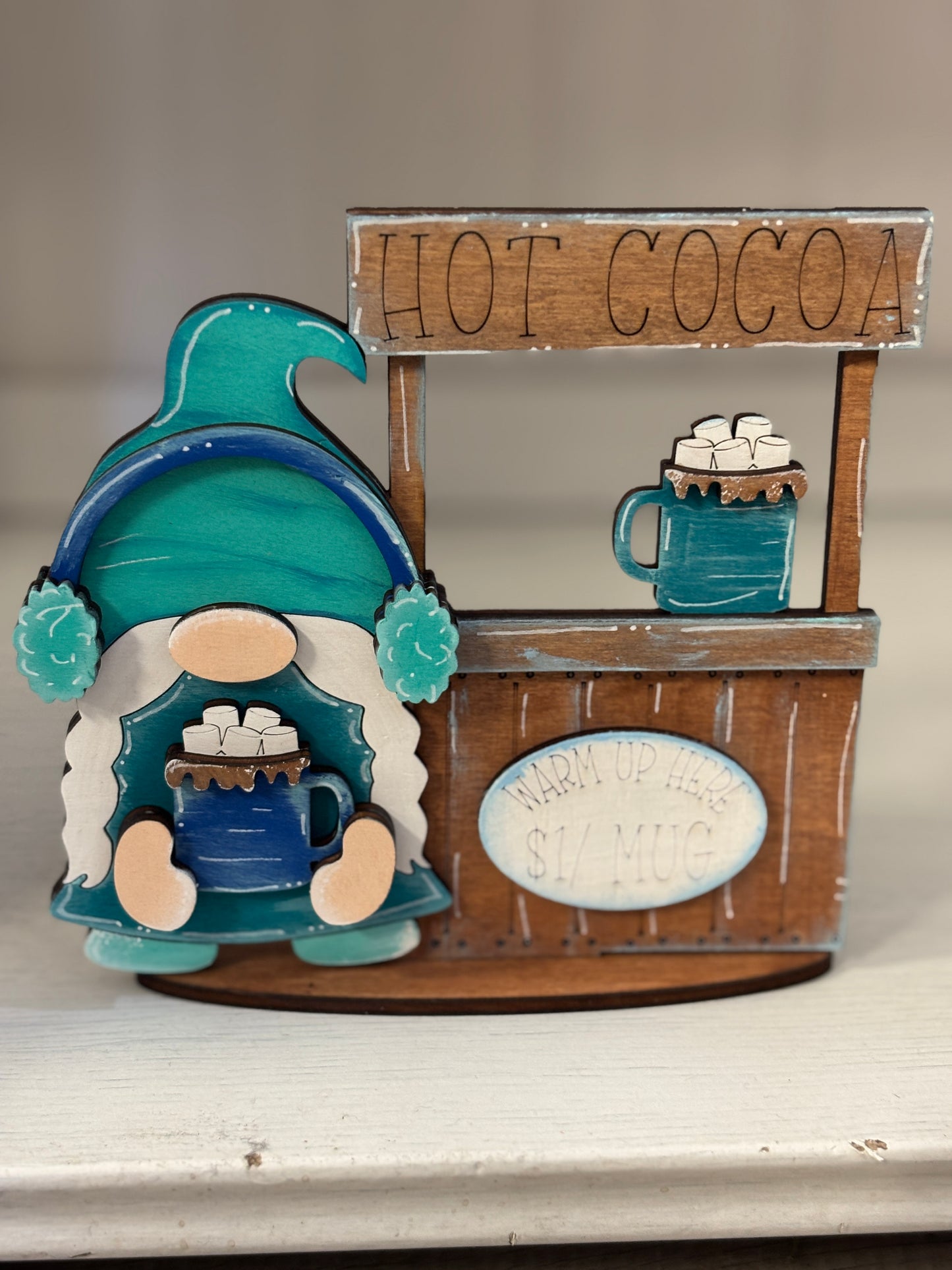 Mini standing gnomes - winter