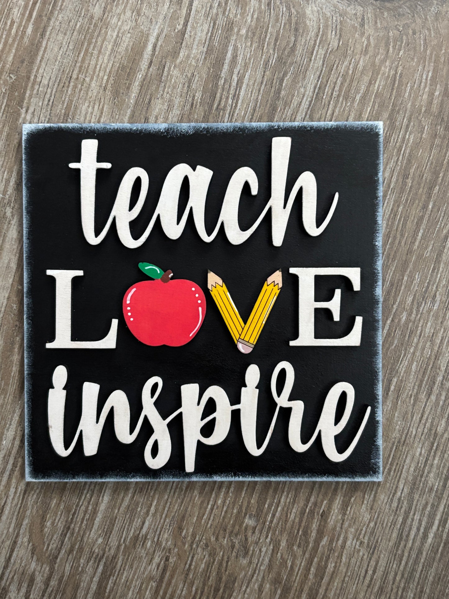 Teacher/school themed square inserts