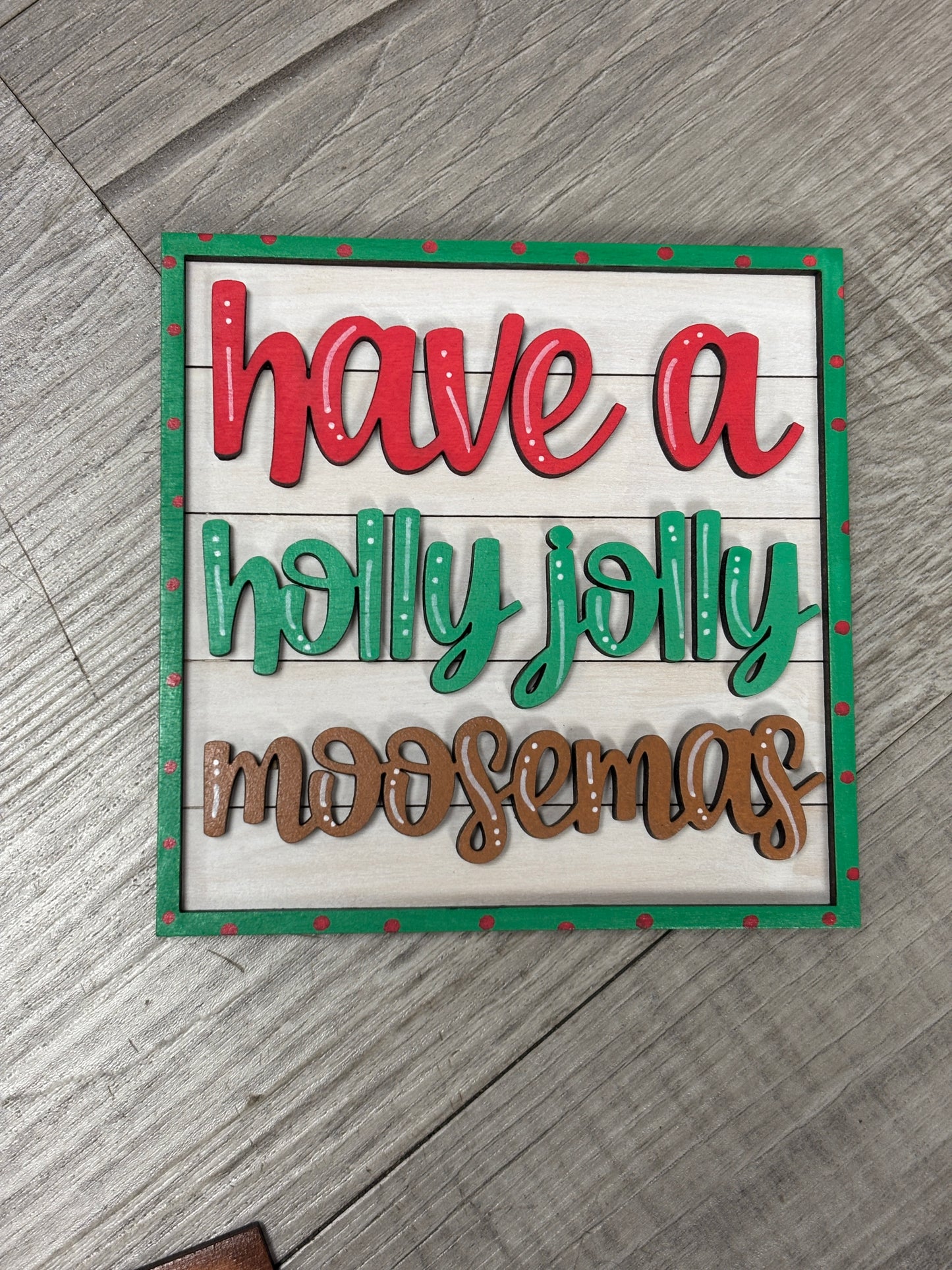 Christmas - moose square inserts