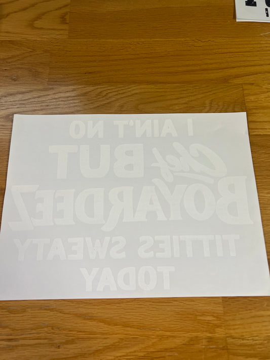 I ain’t no chef but …..