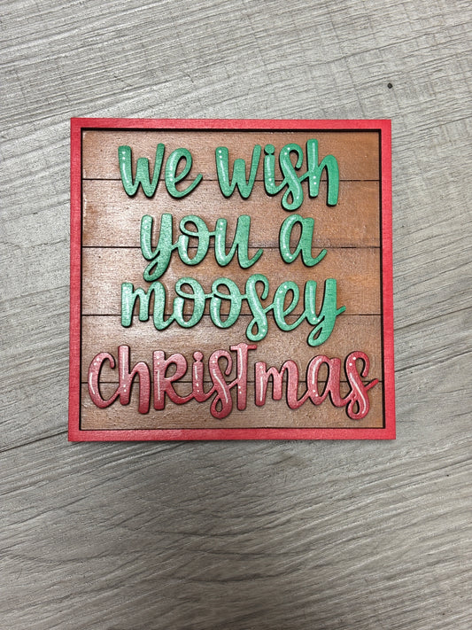 Christmas - moose square inserts