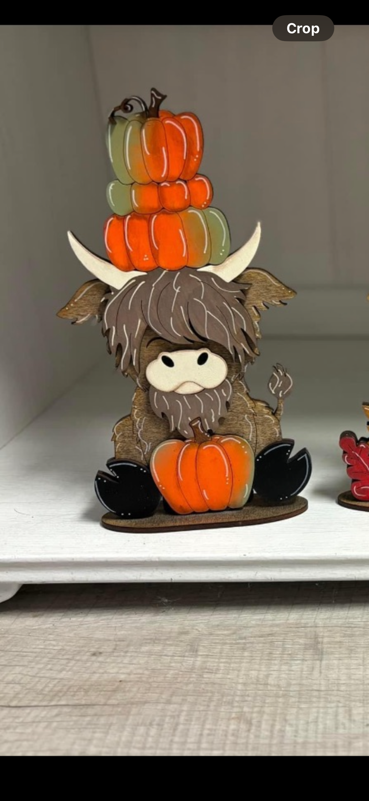 Mini standing highland cows- fall