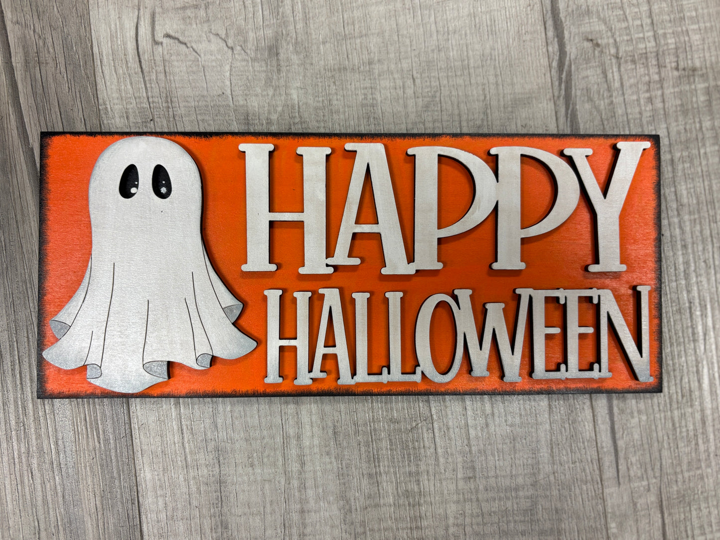 Ghost Halloween interchangeable square & rectangle inserts