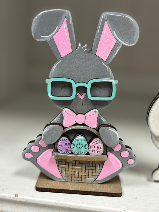 Mini standing Easter bunnies