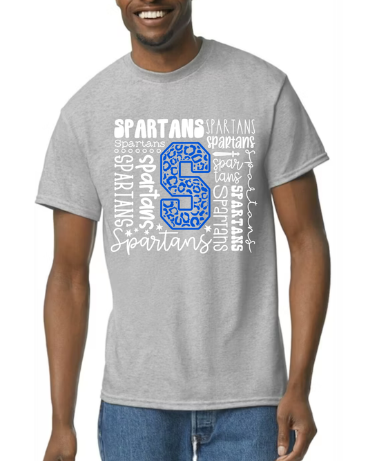 Spartans typography tee
