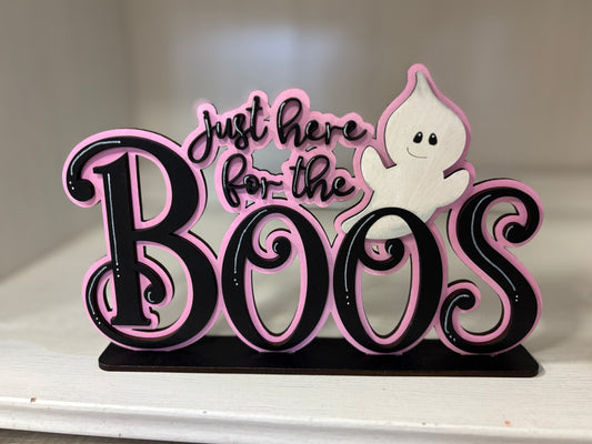Here for the boos Halloween shelf sitter
