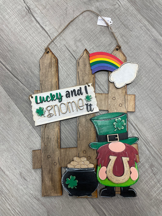 St. Patrick’s day gnome fence set