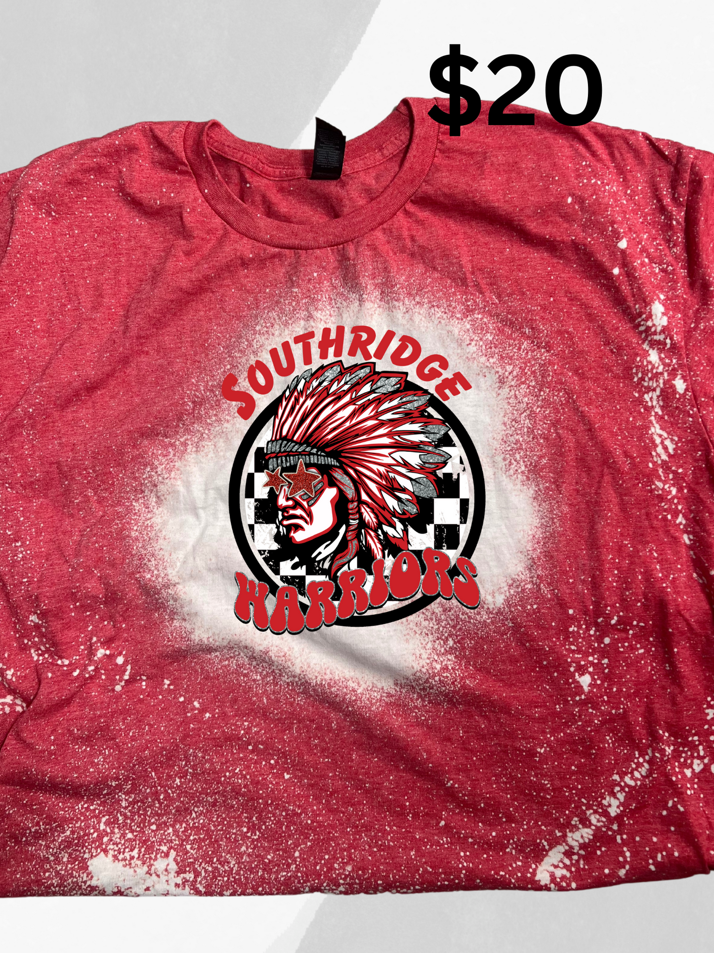 Mascot stars  bleached T-shirt ( youth & adult )