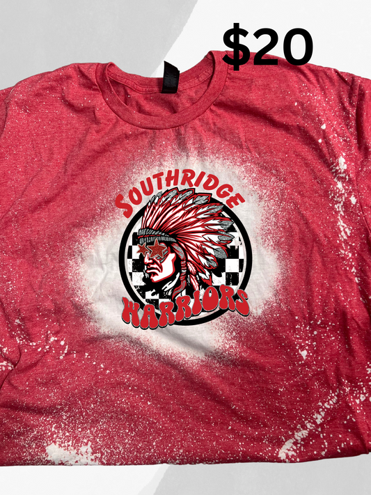 Mascot stars  bleached T-shirt ( youth & adult )