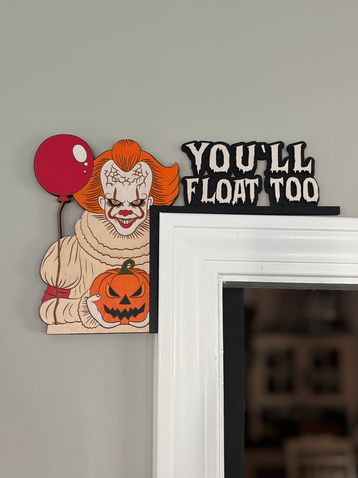 Horror door corner toppers