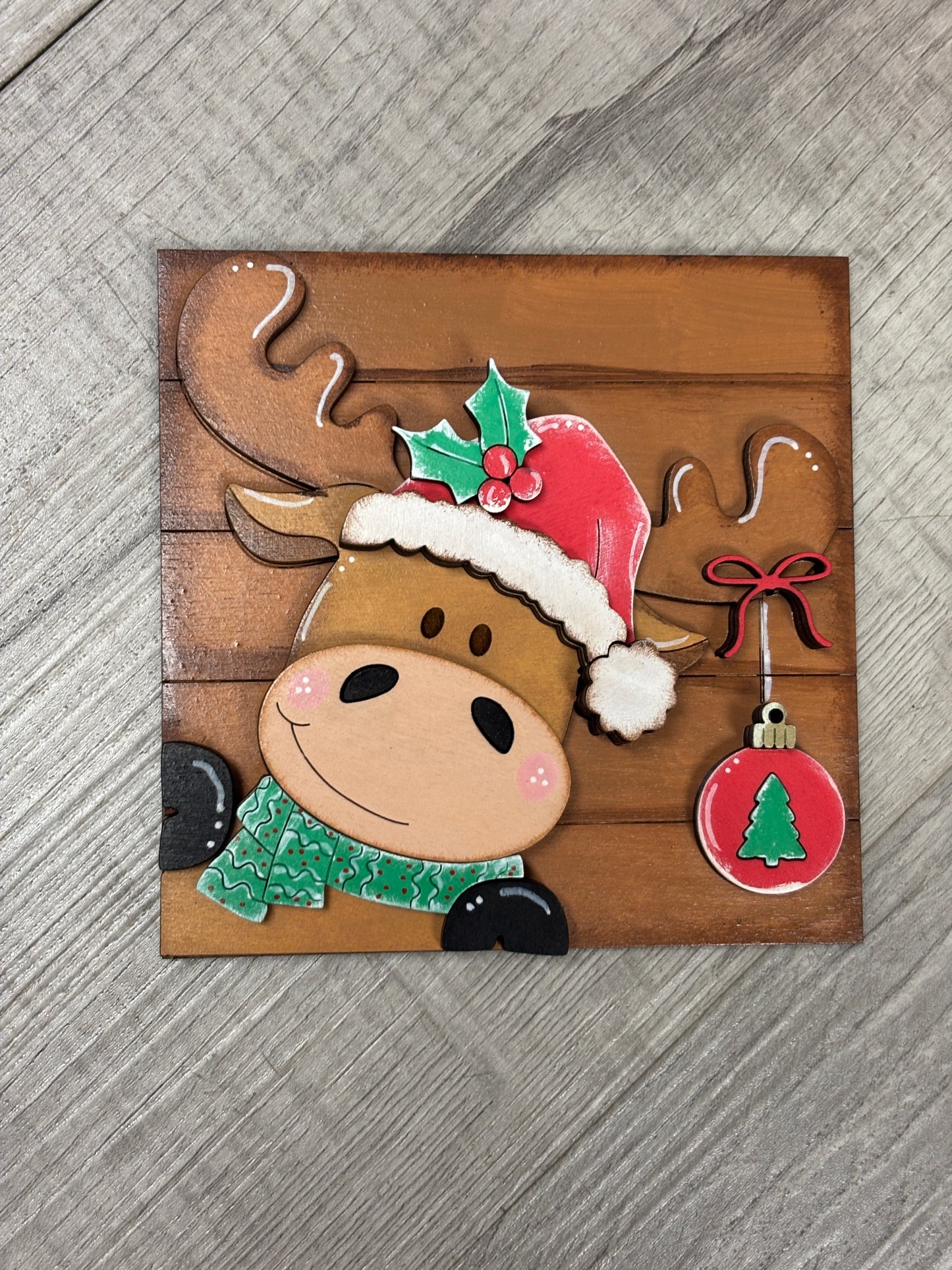 Christmas - moose square inserts