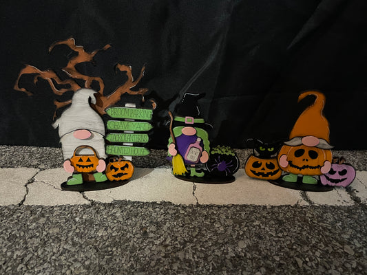 Mini standing Halloween gnomes