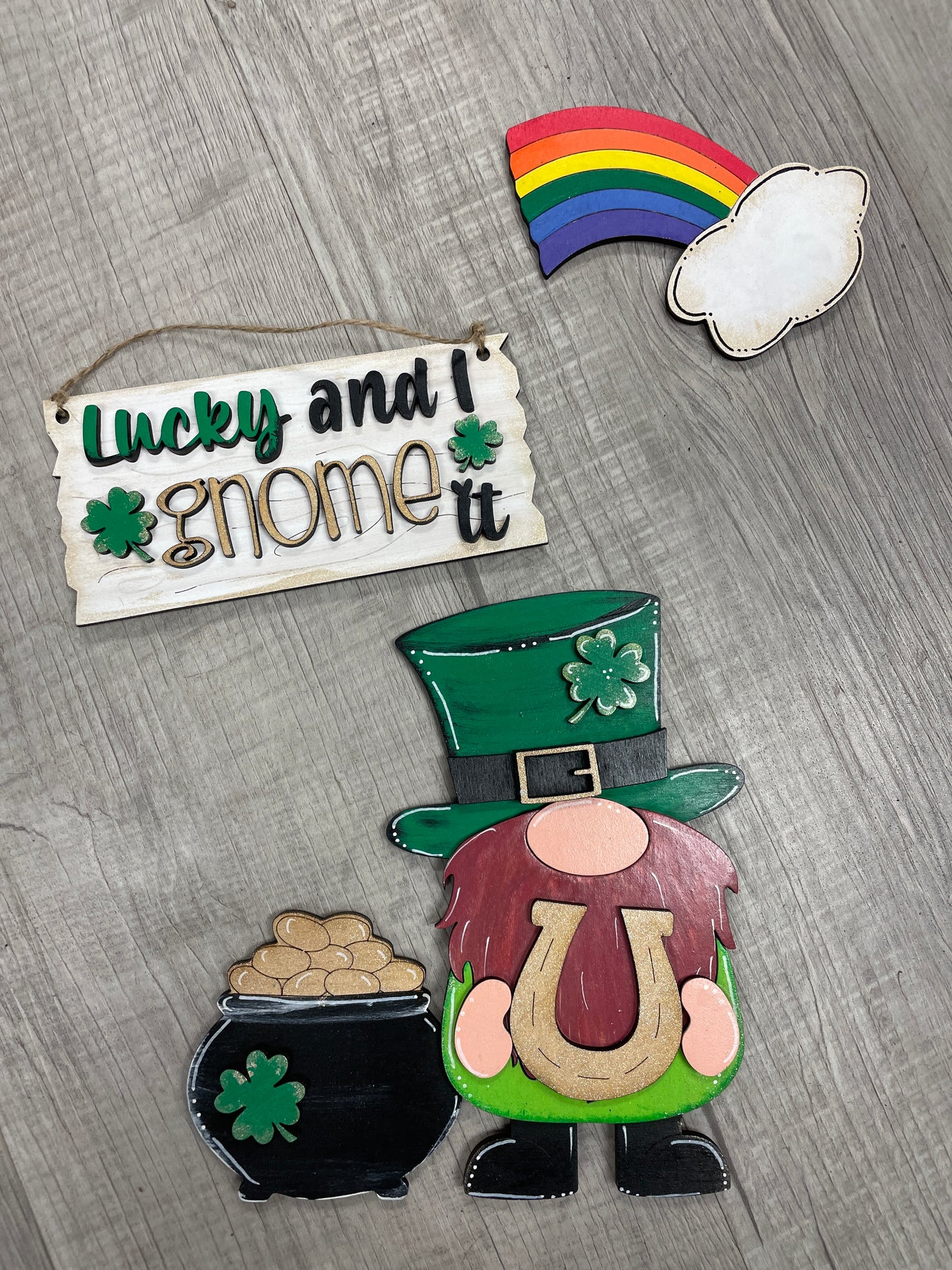St. Patrick’s day gnome fence set