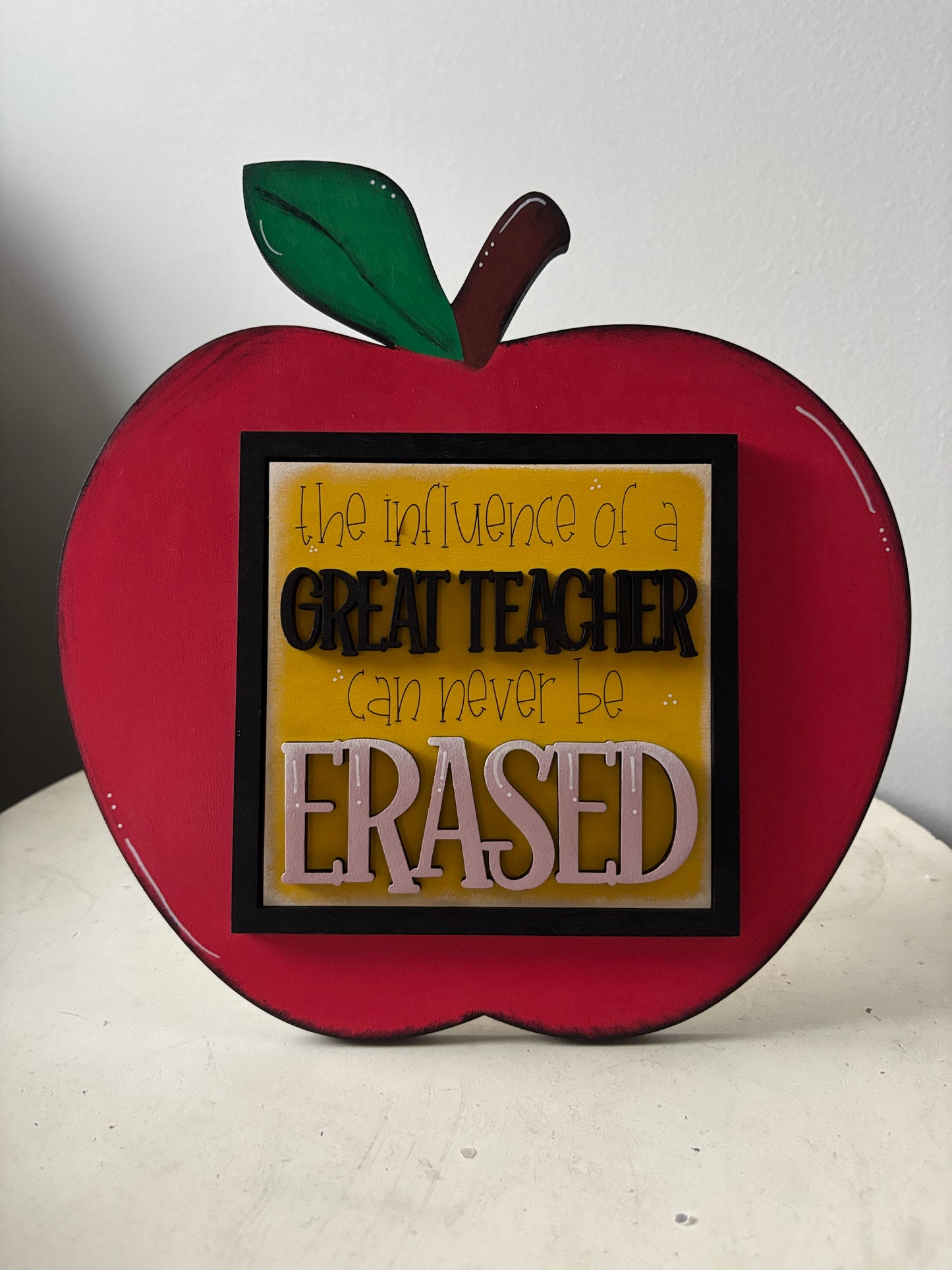 School Teacher themed Single frame for interchangeable square inserts