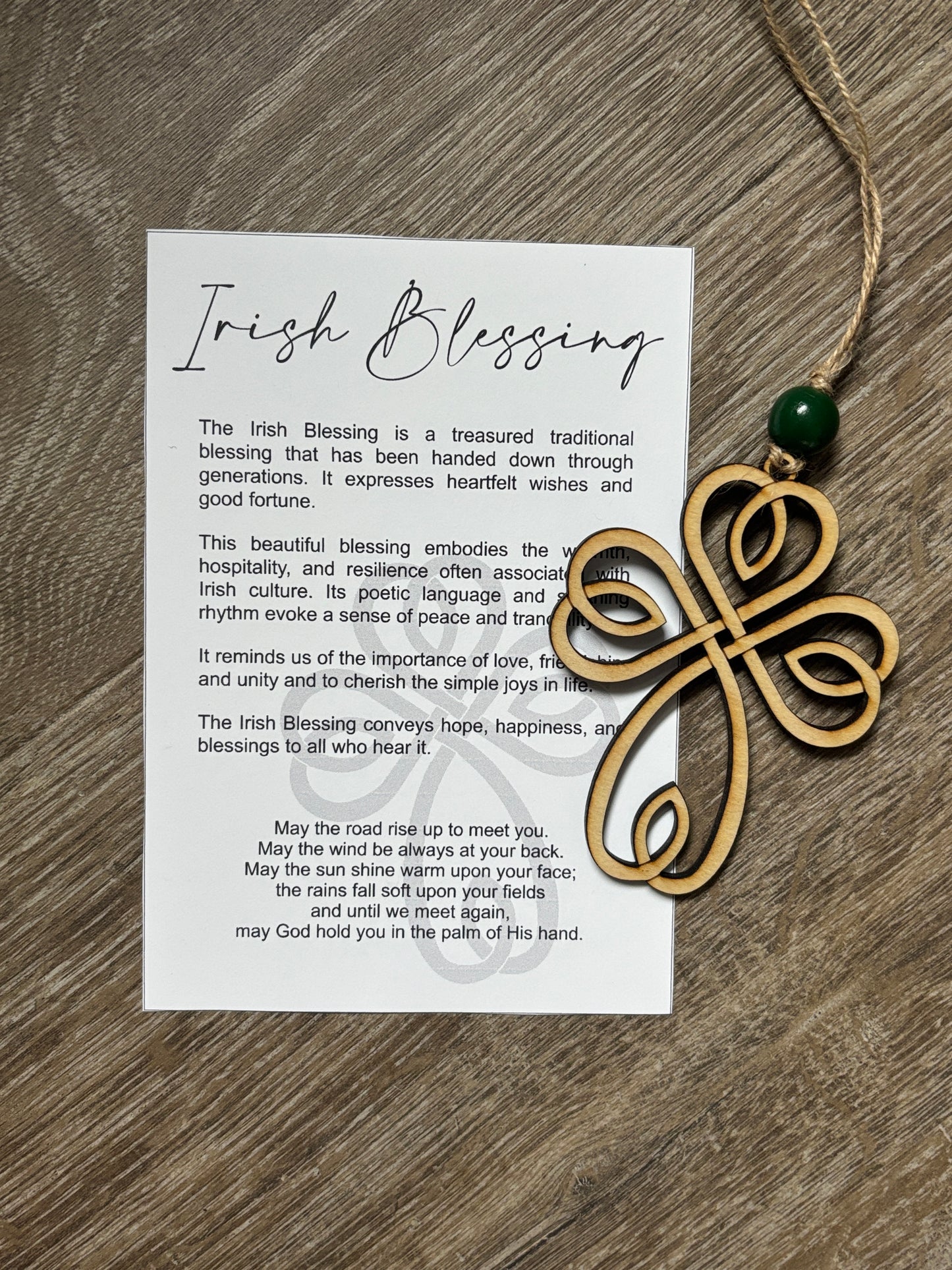 Story card ornament / car charm