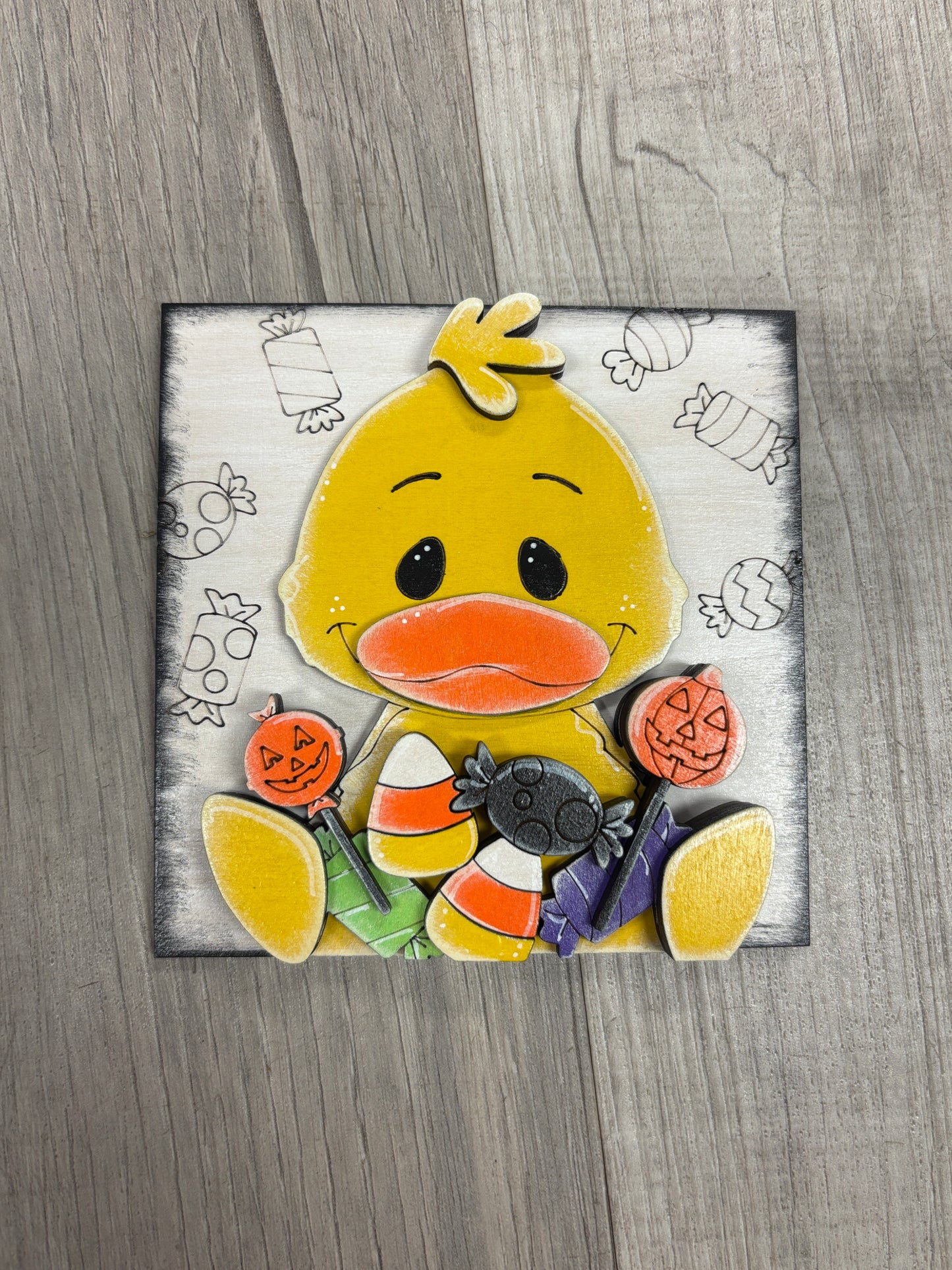 Duck Halloween interchangeable square inserts