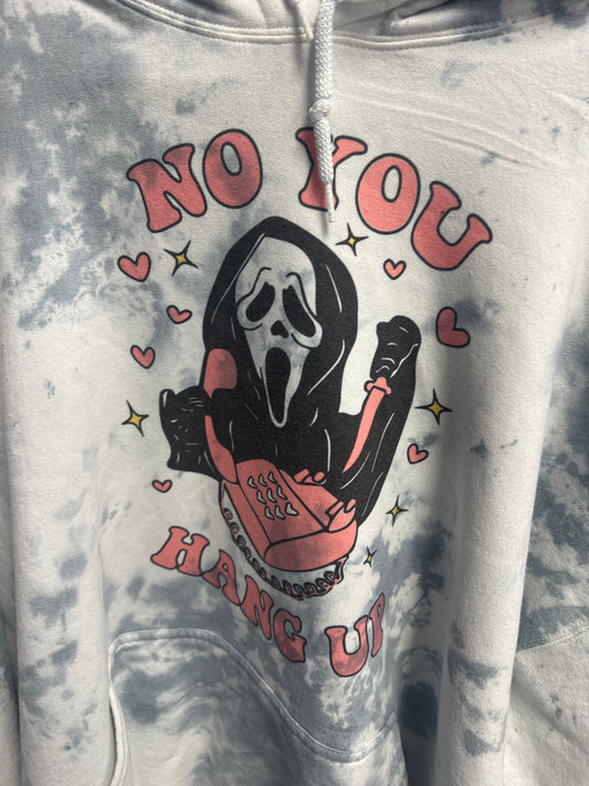 No you hang up dyed hoodie