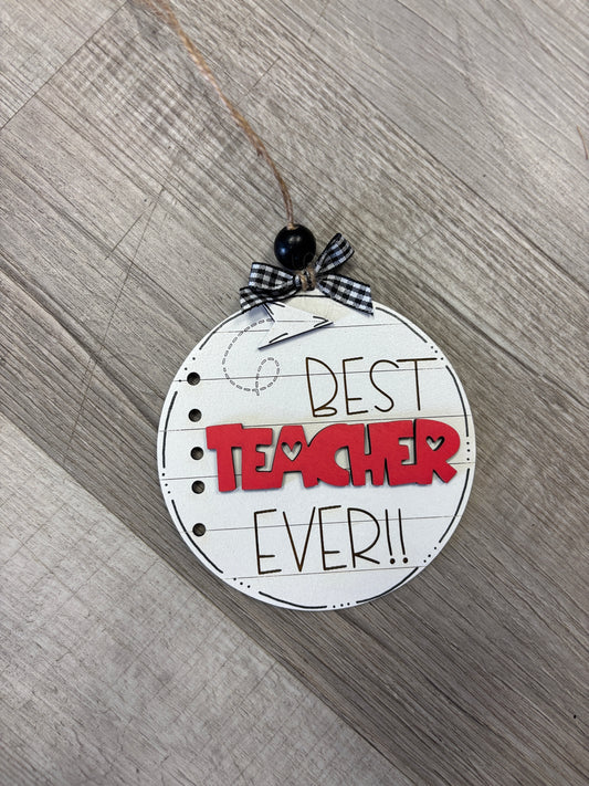 School teacher ornaments