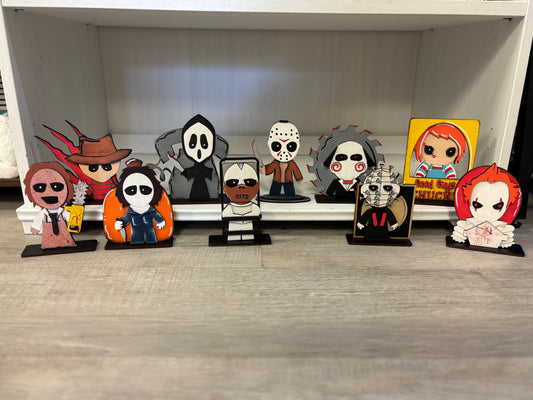 Mini Horror standing characters