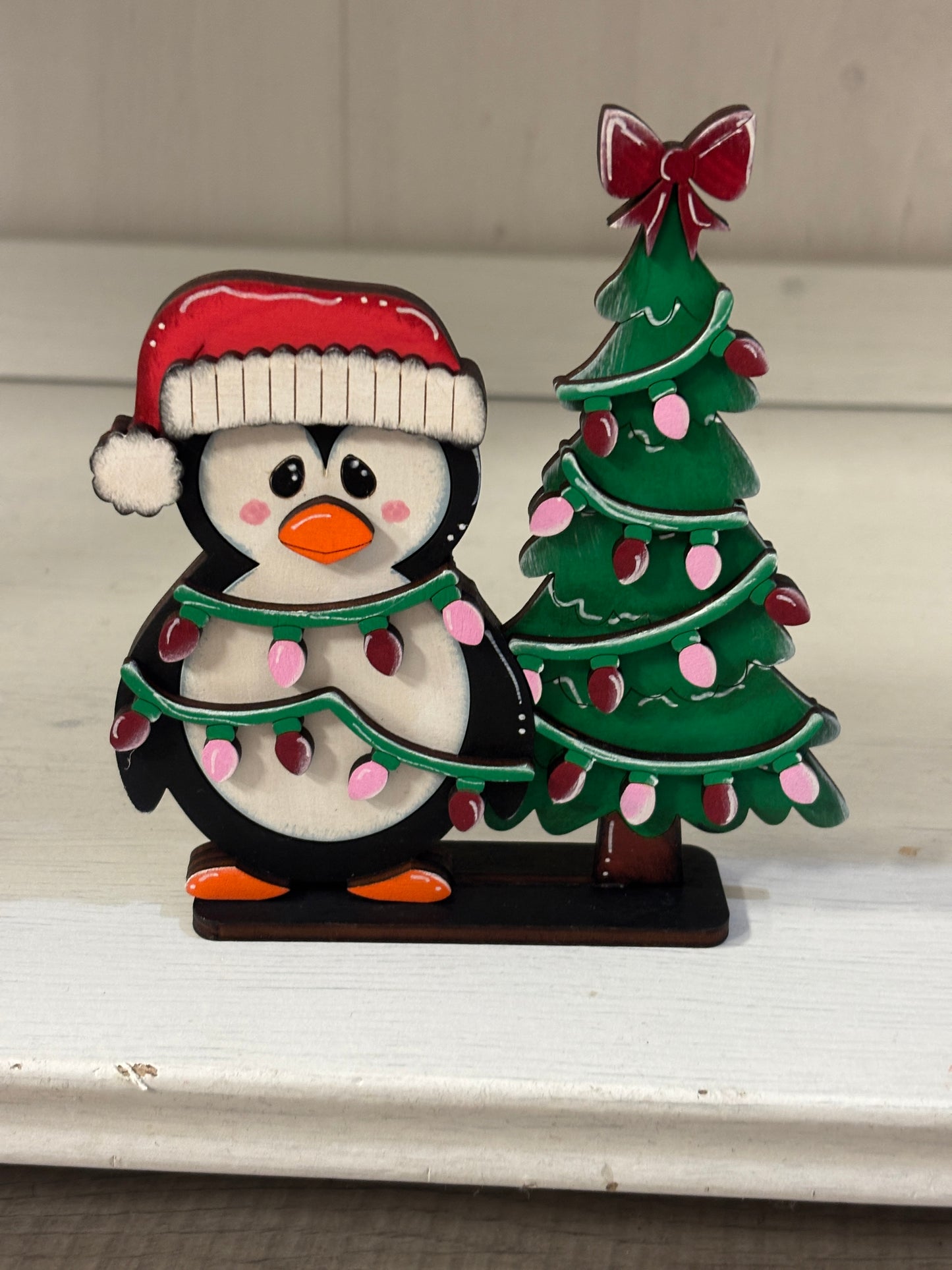 Standing Christmas penguins