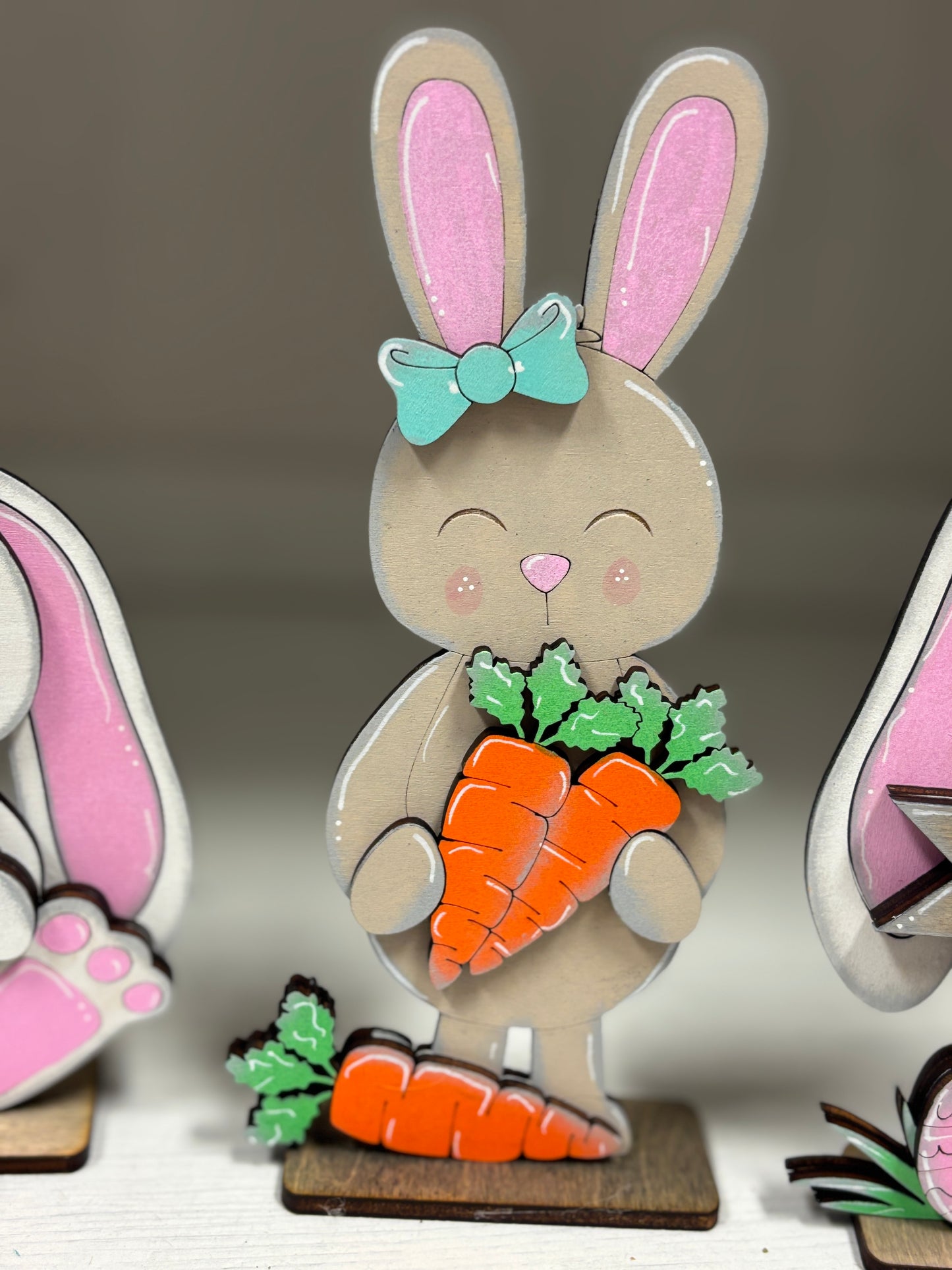 Mini standing Easter bunnies