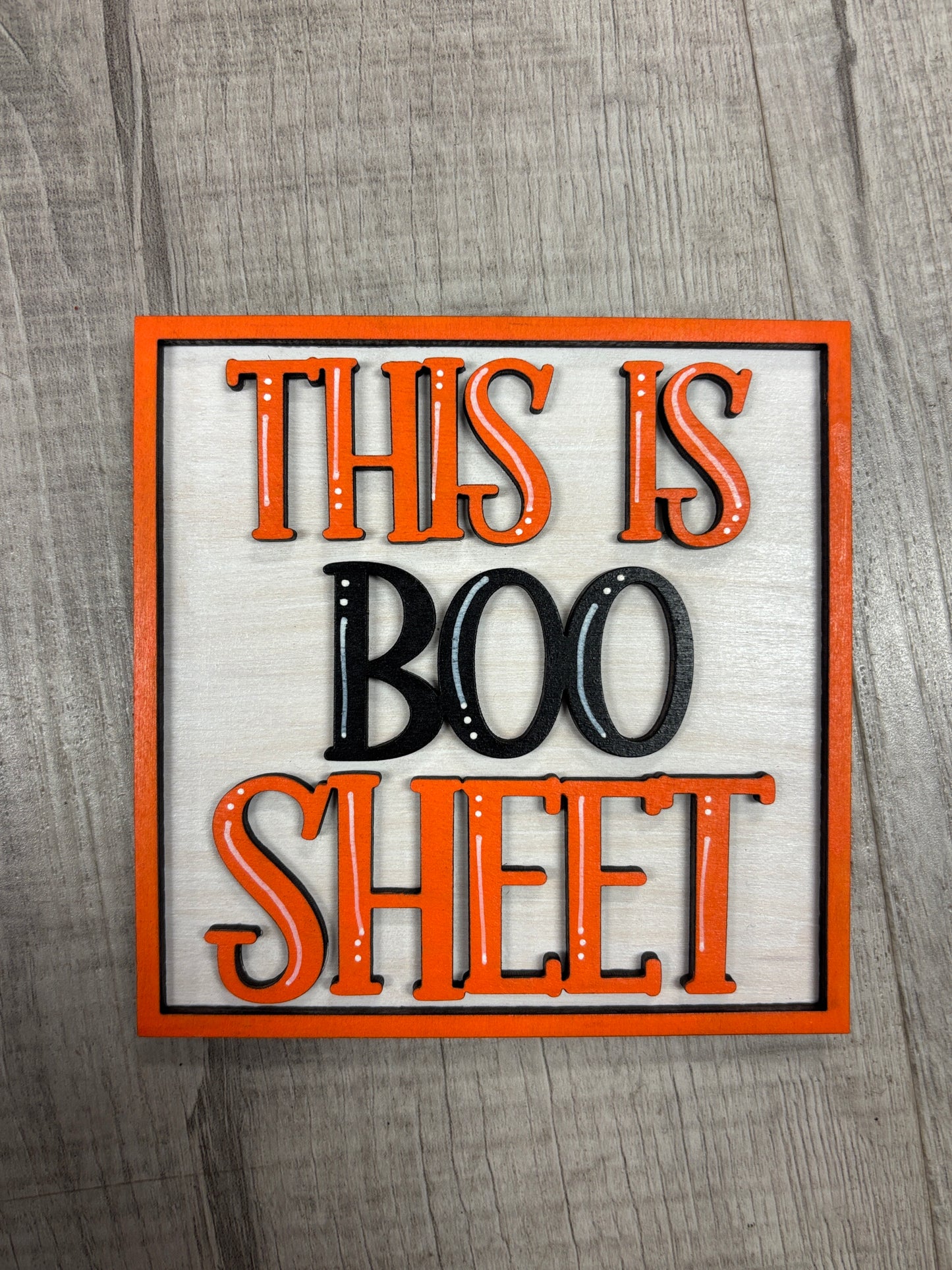 Ghost Halloween interchangeable square & rectangle inserts