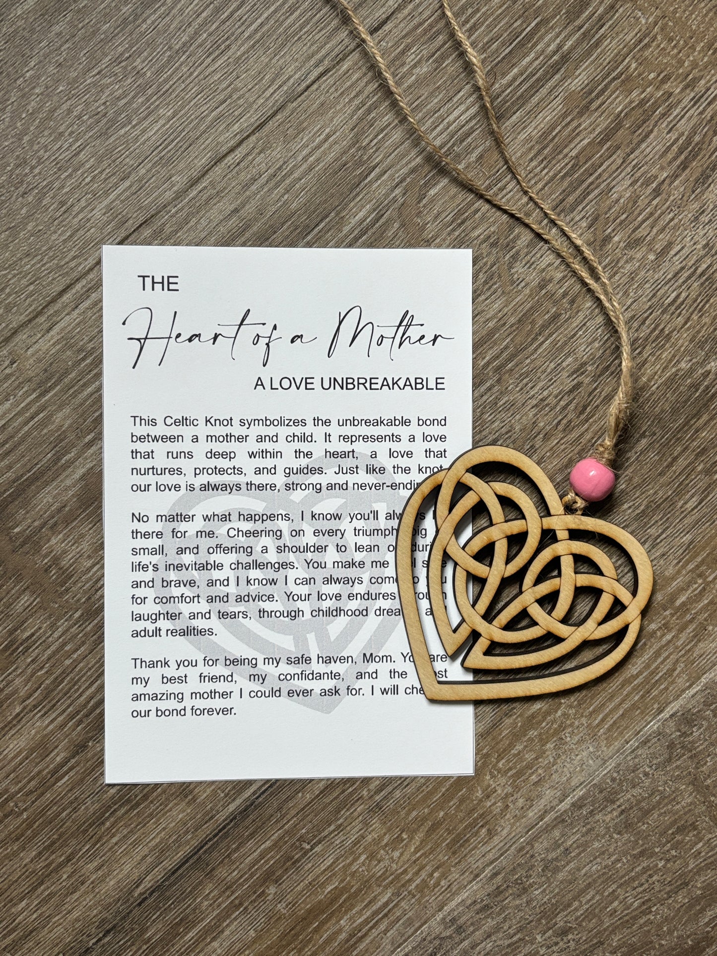 Story card ornament / car charm