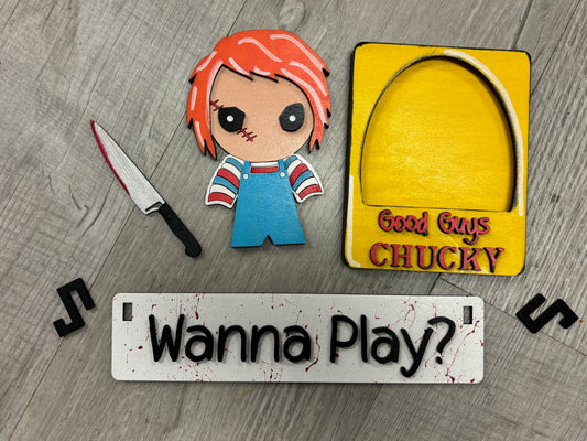 Chucky- horror interchangeable insert set for wagon and shelf