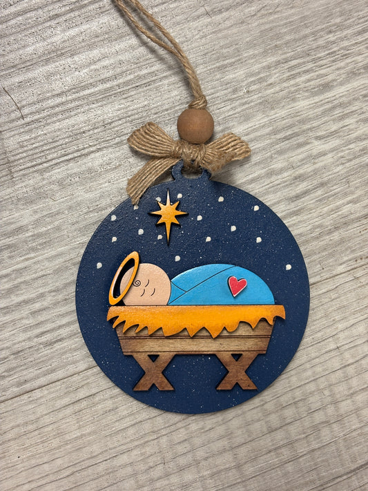 Christmas nativity ornaments