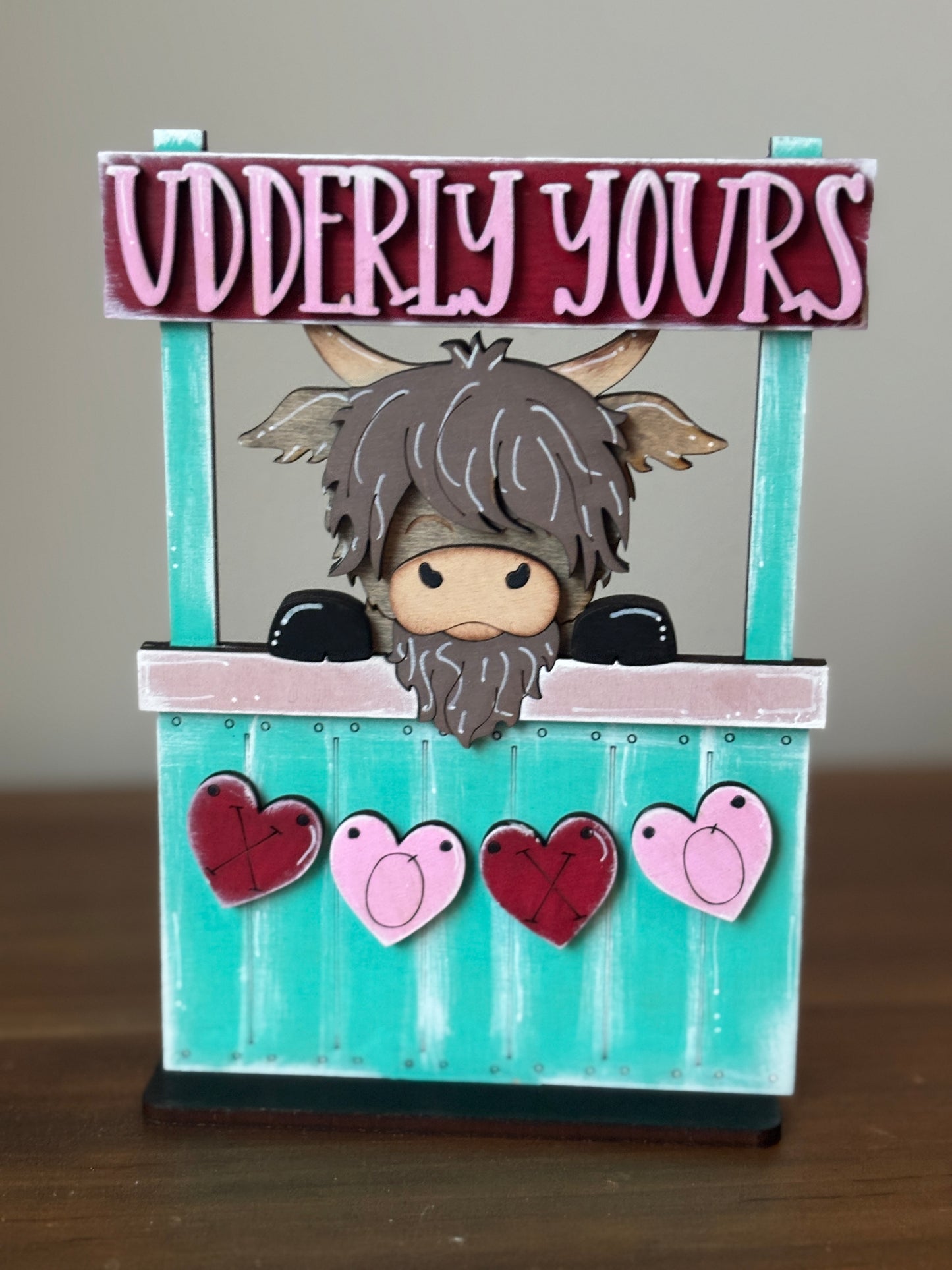 Mini standing highland cow- Valentine’s