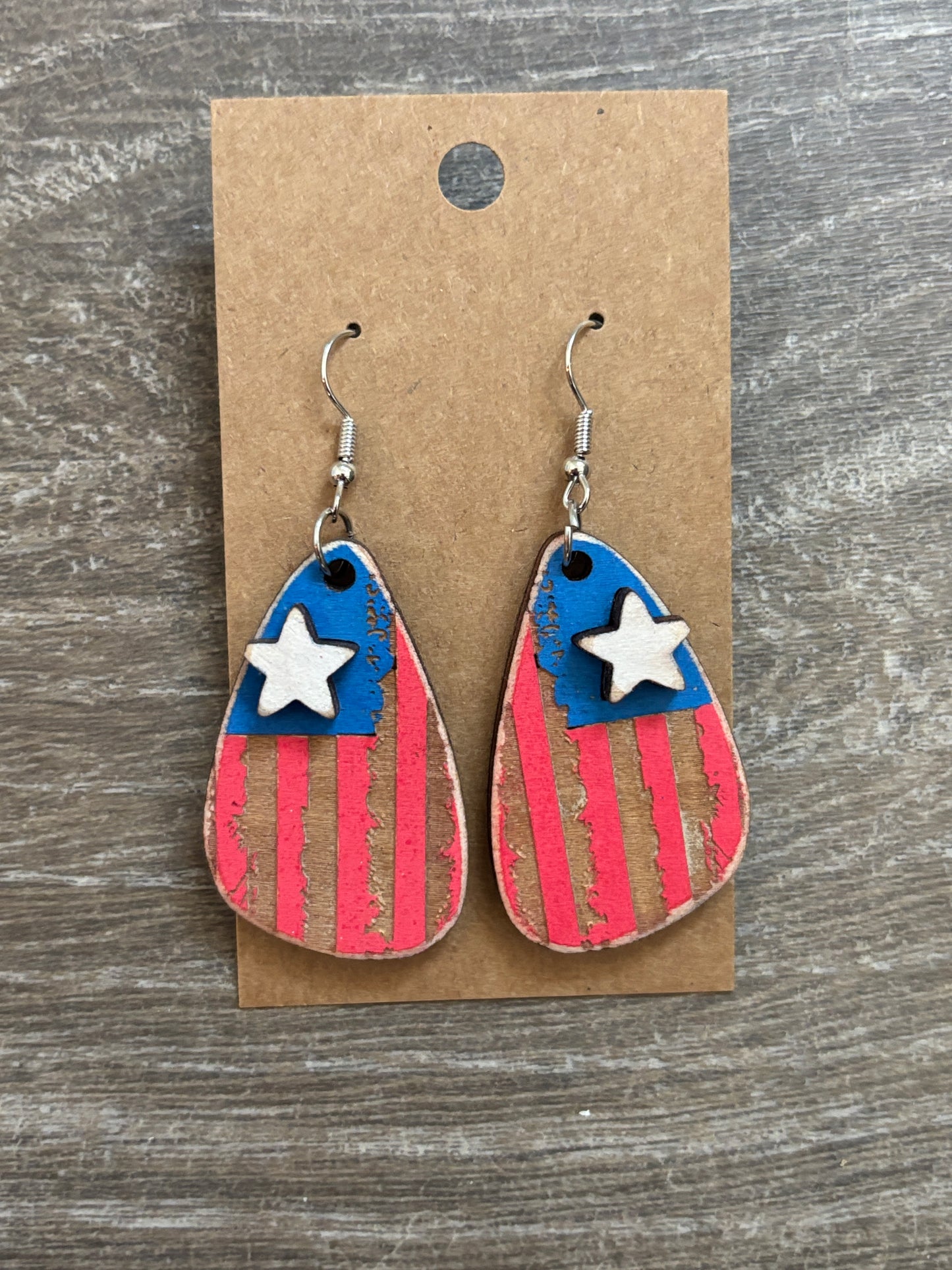 Patriotic earrings