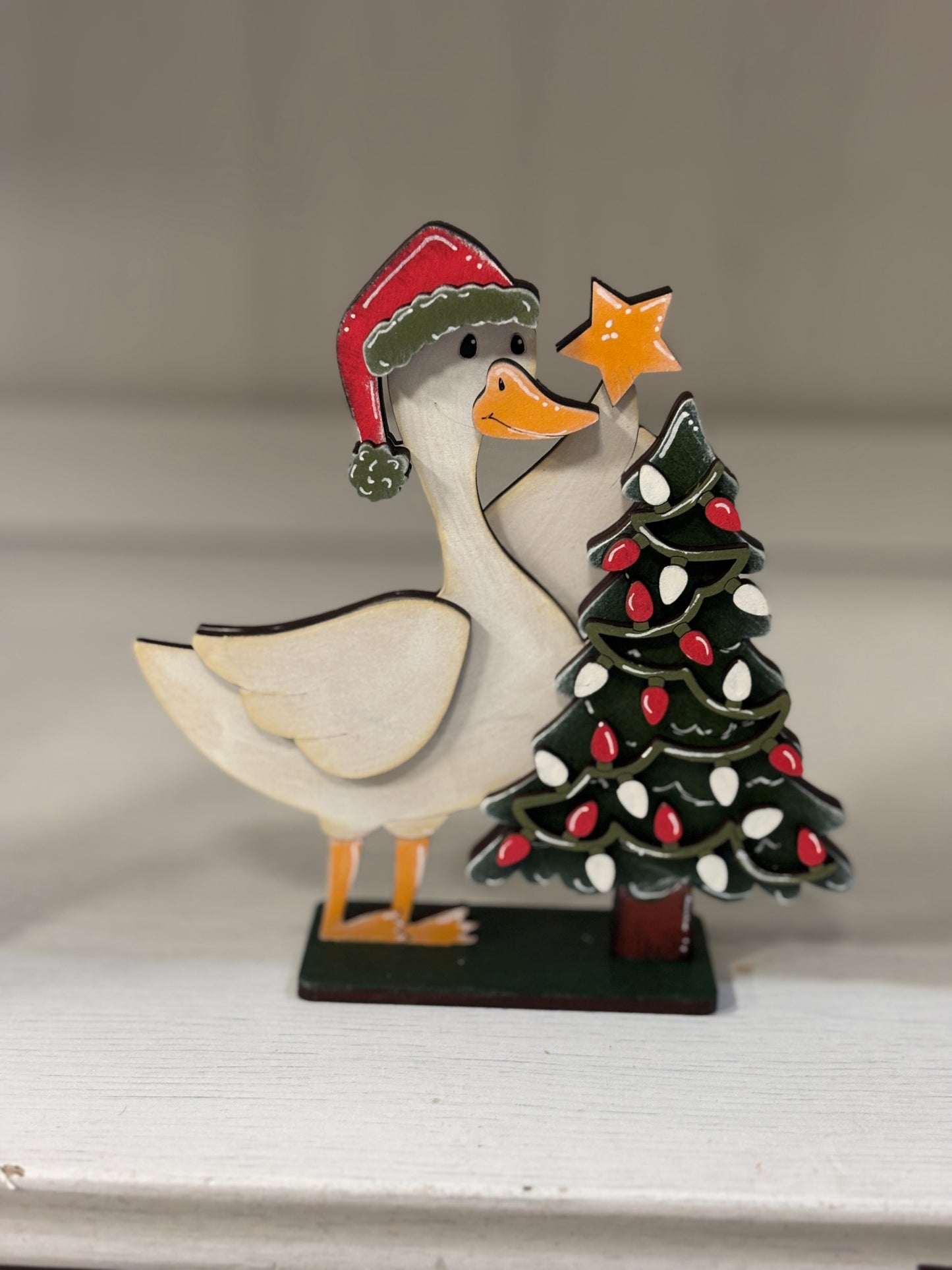 Standing Christmas geese