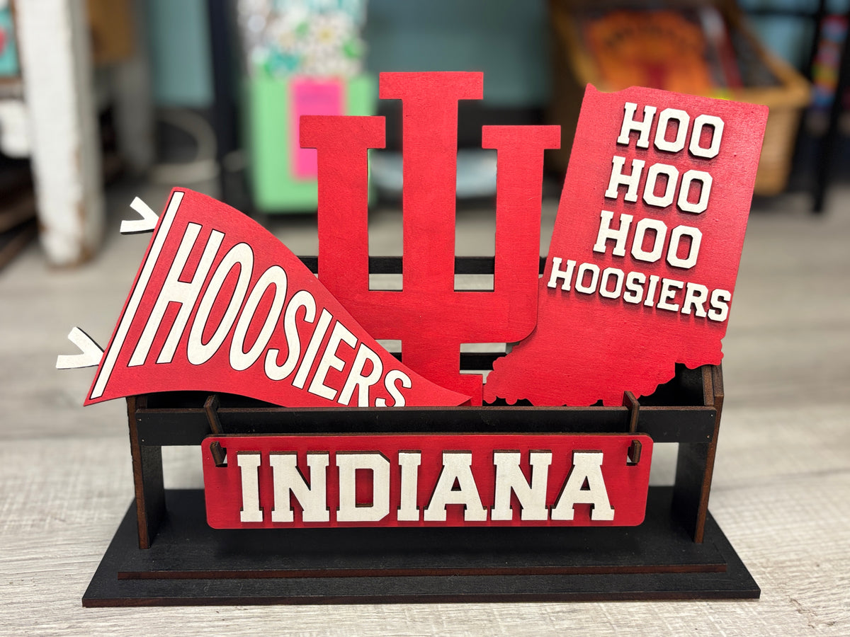 Indiana Hoosiers wagon/shelf set