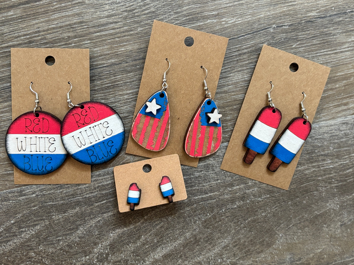 Patriotic earrings