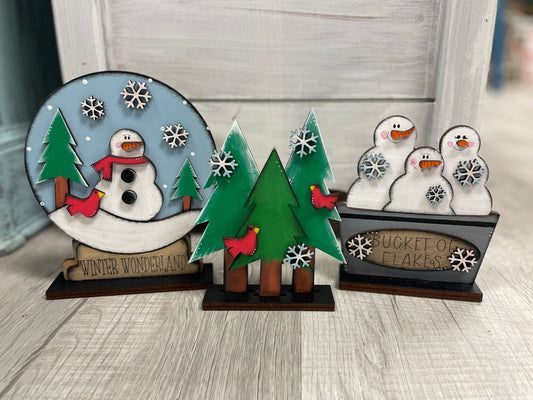 Snowman winter decor